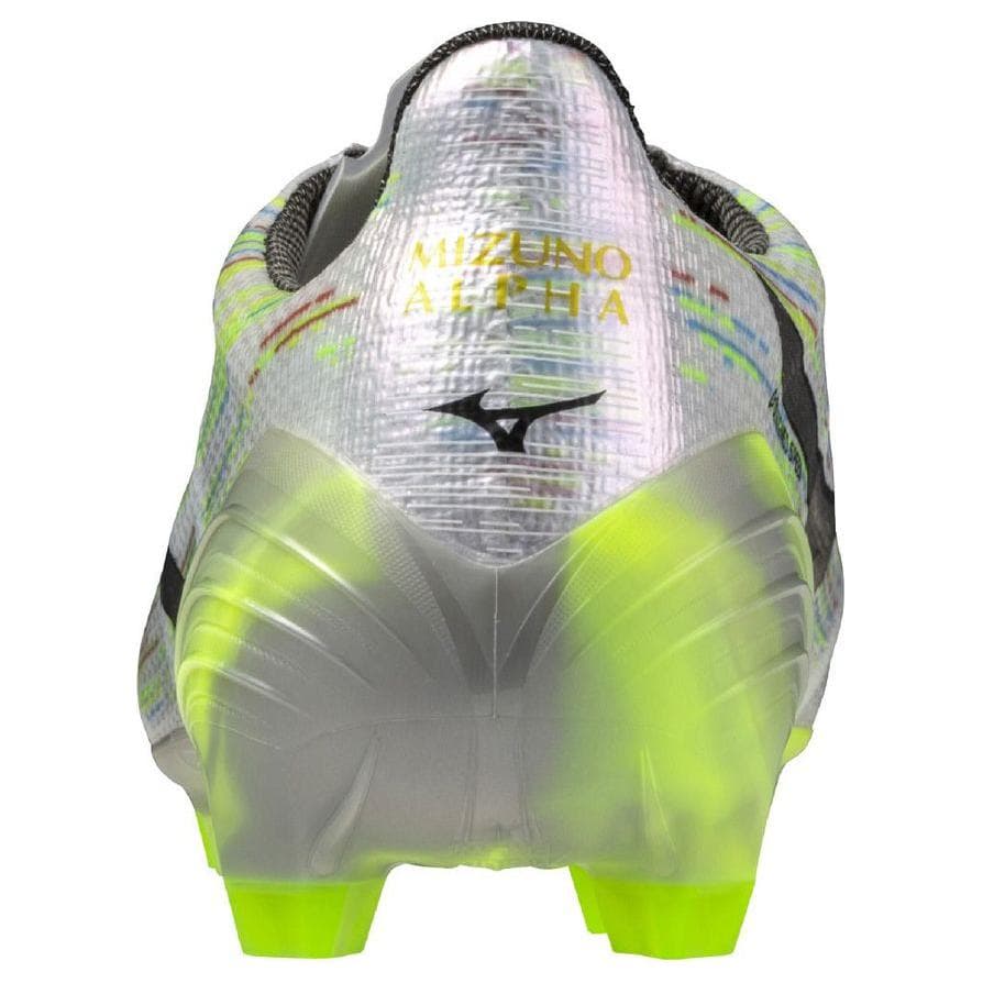 Кроссовки для футбола Mizuno Alpha 2 FG Твердый Грунт Противоскользящие Устойчивые к Износу Футбольные Бутсы Унисекс Серебристо-Зеленый - изображение 4