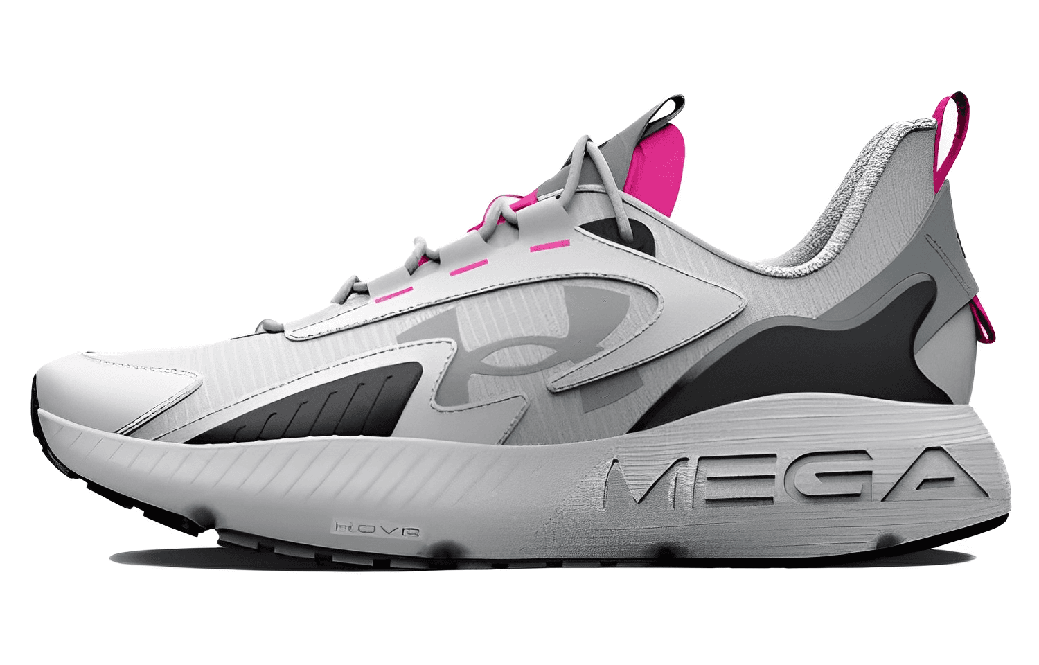 Кроссовки Under Armour HOVR Mega 2 Синтетическая кожа Амортизация Низкий топ Повседневная обувь Унисекс Белый - изображение 1