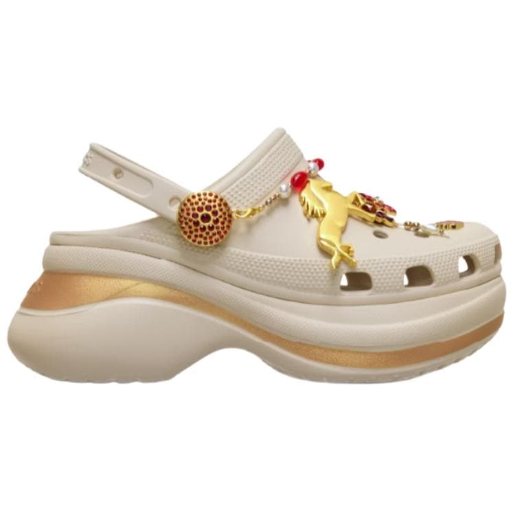 Сабо Crocs Bae Clog Малиновый Gallop Сабо Резиновые Женские Бежевый - изображение 2