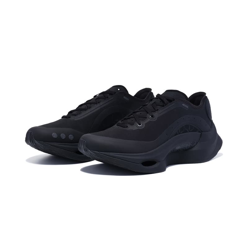 Кроссовки LI-NING 1990 Classic Shadow Легкий износостойкий амортизирующий лоу-топ повседневные кроссовки мужские черные - изображение 2