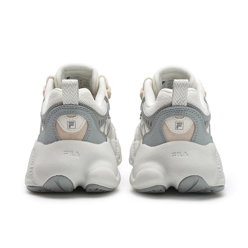 Кроссовки FILA Fern2 Покрытие Устойчивое к истиранию Дышащий Низкий Верх Повседневная Обувь Женская Белый Серый - изображение 4