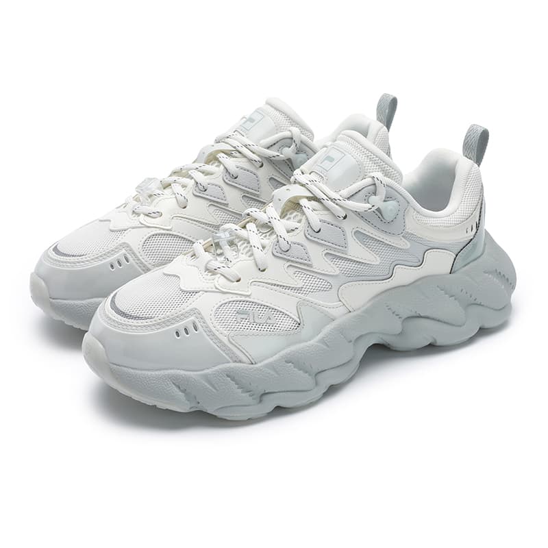 Кроссовки FILA FERN 2 Устойчивый к истиранию Дышащий Легкий Низкий Топ Повседневная Обувь Мужская Белый Серый - изображение 3