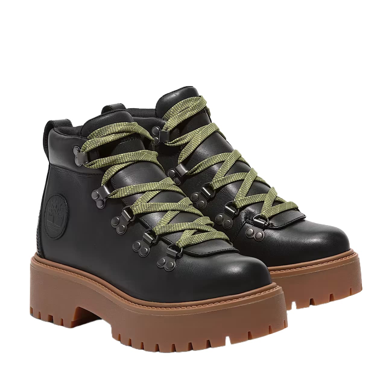 Ботинки Timberland Stone Street кожа армейские ботинки для женщин черные длина до щиколотки - изображение 3