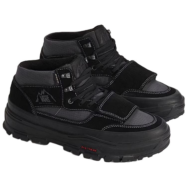 Кроссовки Vans Mountain Водонепроницаемый и Дышащий Поддержка Термический MID Топ Повседневная Обувь Унисекс Черный Серый - изображение 2