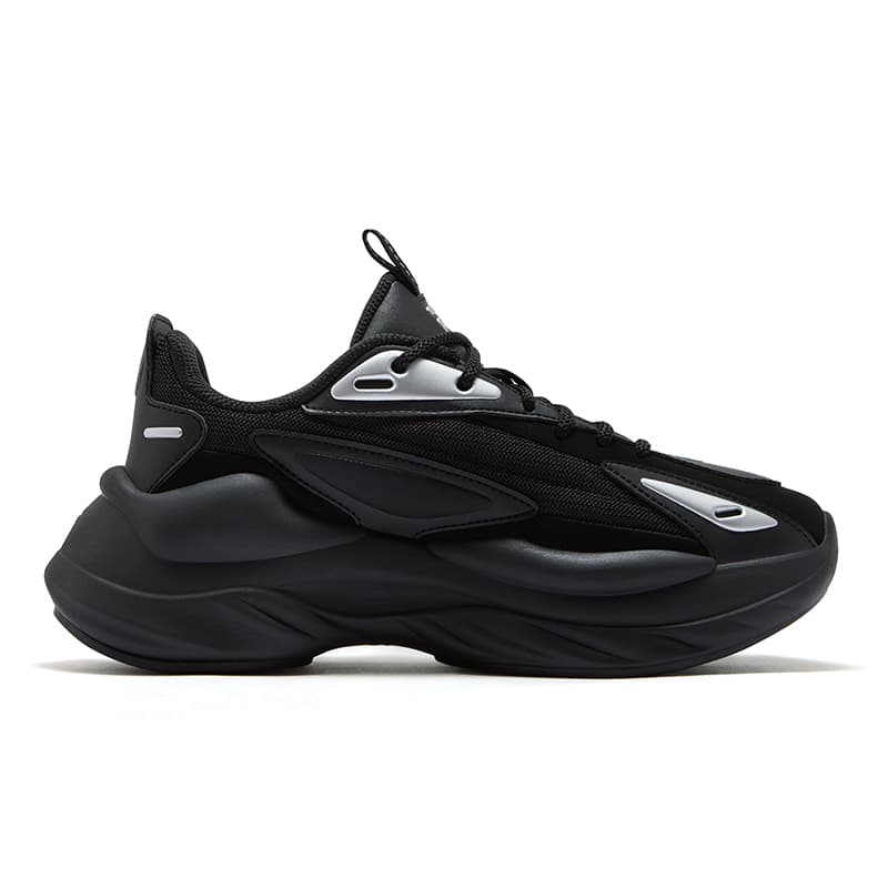 Кроссовки FILA FUSION BUZZARD Meteorite Shoes Текстиль Синтетическая кожа Увеличение высоты Повседневная обувь Женская Черный - изображение 2