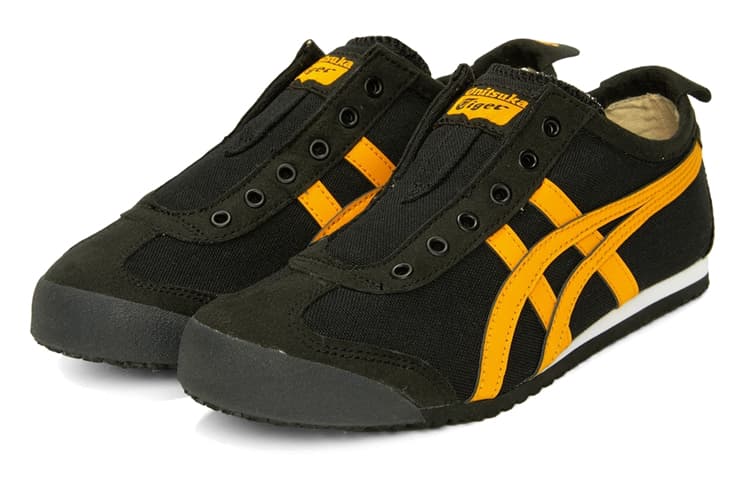 Кроссовки Onitsuka Tiger Mexico 66 Slip-On Black Yellow - изображение 4