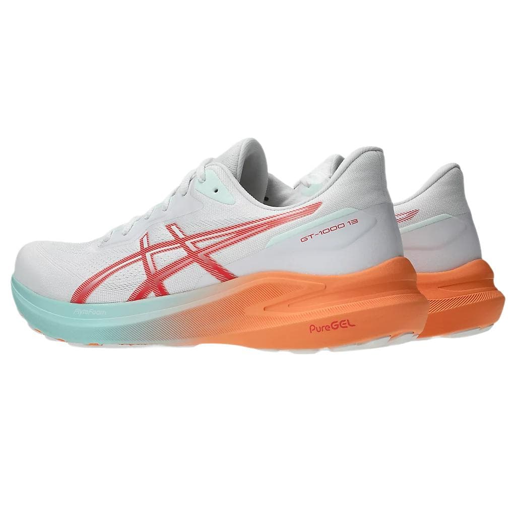 Кроссовки Asics GT 1000 13 Сетчатая ткань Удобная Амортизация Износостойкая Низкий Топ Повседневная обувь Мужская Белая - изображение 3