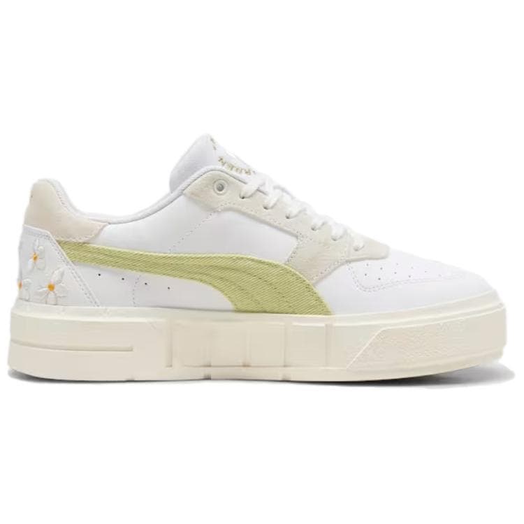 Кроссовки PUMA CALI COURT Модный тренд Низкий Топ Повседневная Обувь Женская Белый Зеленый - изображение 2