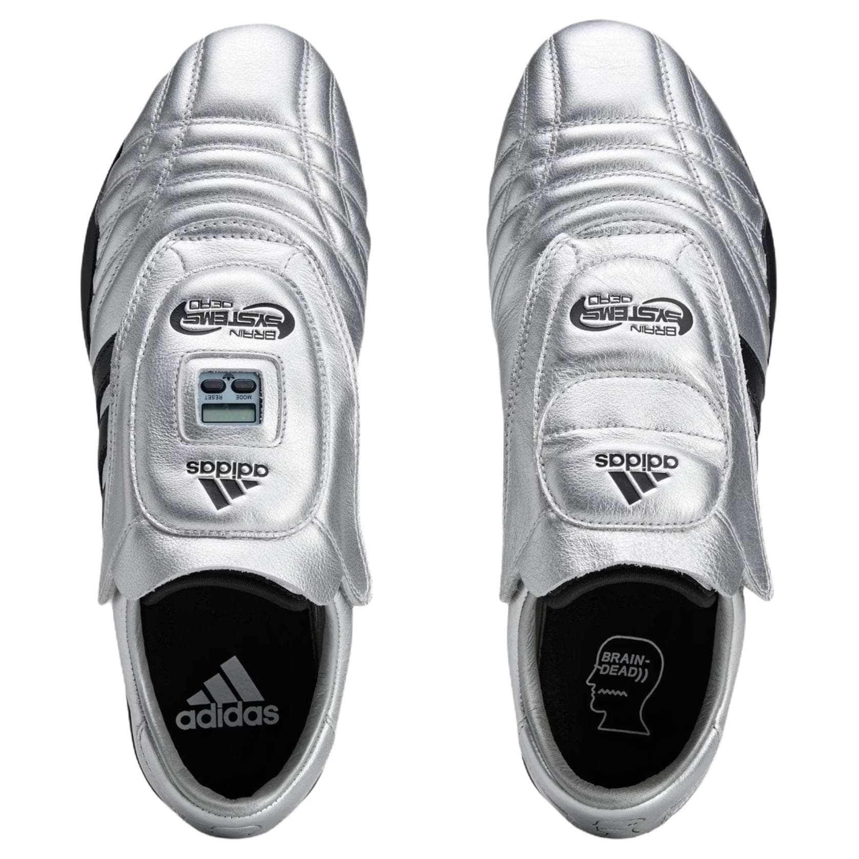 Кроссовки Brain Dead x Adidas Тхэквондо Обувь Унисекс Серебряная - изображение 4