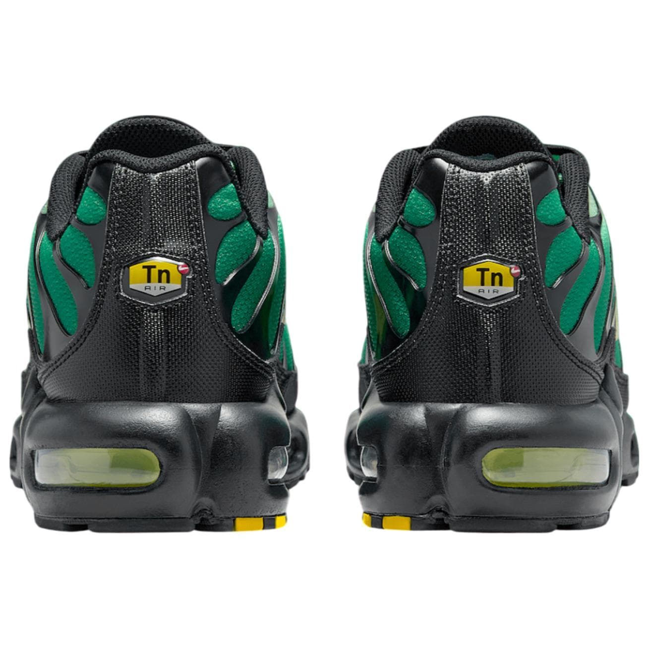 Кроссовки Nike Air max Плюс Дышащий Low Топ Повседневная обувь Унисекс Зелёно-чёрный - изображение 5