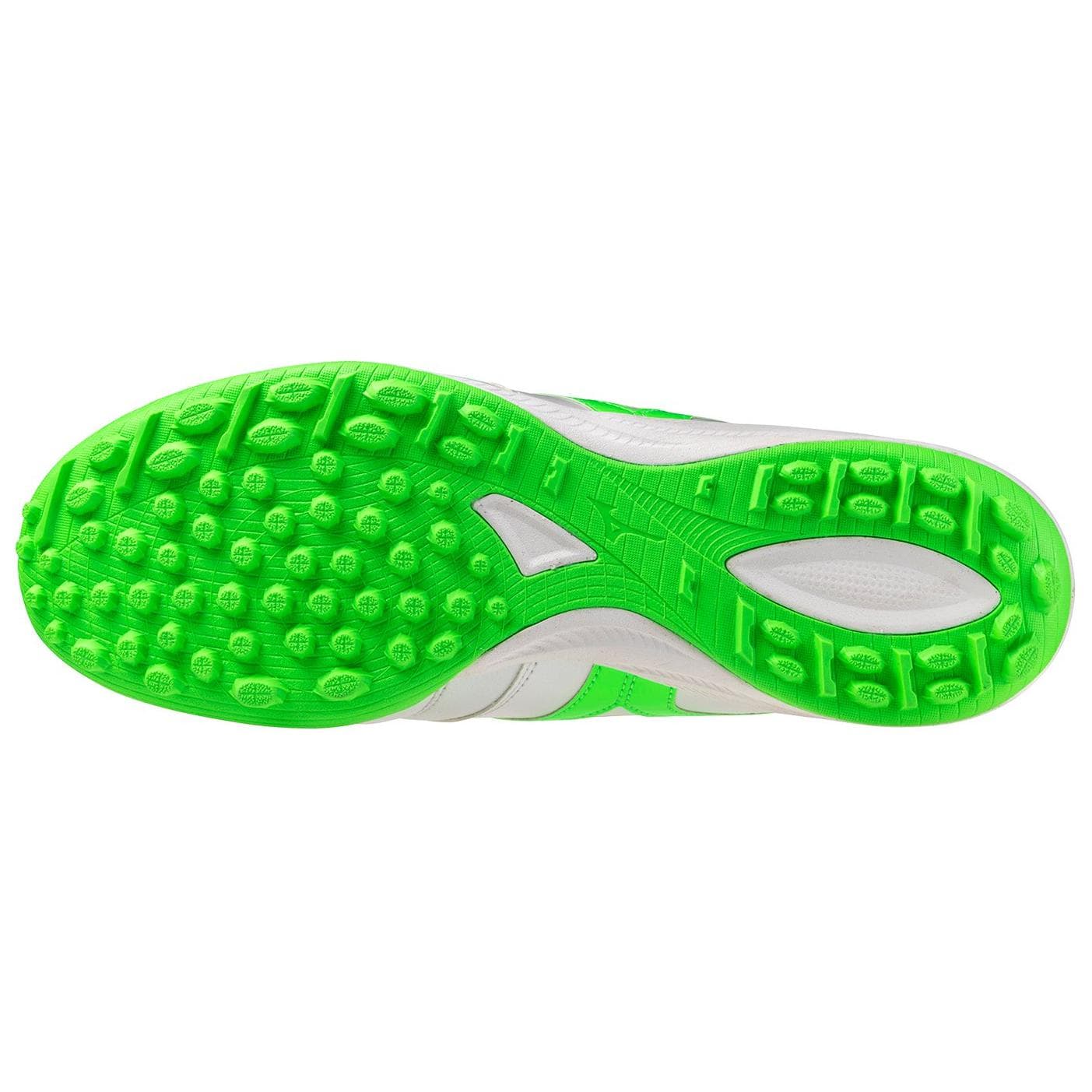 Кроссовки для футбола Mizuno tf Шипы ПУ (полиуретан) Синтетическая кожа Футбольные бутсы Унисекс Серебристо-зеленый - изображение 5