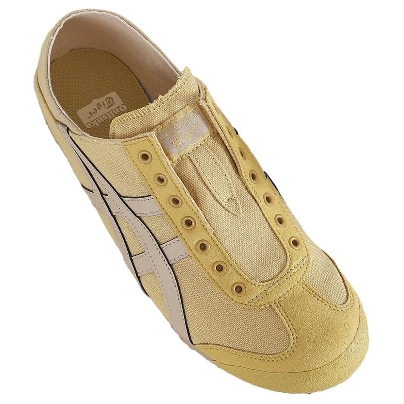 Кроссовки Onitsuka Tiger MEXICO 66 Противоскользящее покрытие Легкий Низкий верх Повседневная обувь Унисекс Желтый - изображение 2