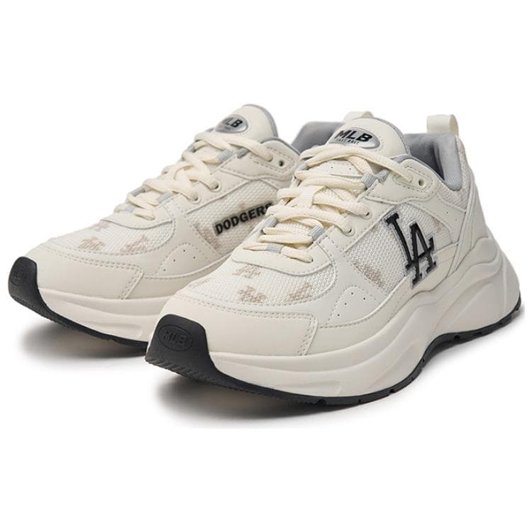 Кроссовки для бега mlb Fast Ball Classic Monogram Винтажная модель Лоу-топы Беговые кроссовки Унисекс Молочный белый - изображение 3