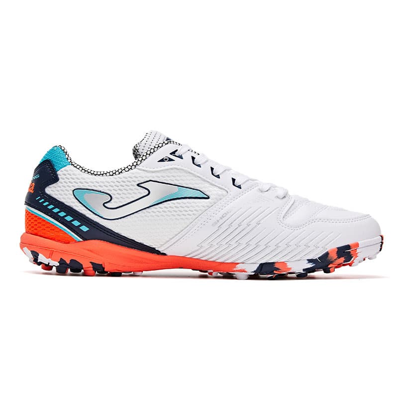 Кроссовки для футбола Joma Дышащий tf Шипы Искусственный Шипы Футбольные бутсы Мужской Белый и оранжевый - изображение 2