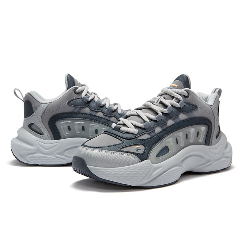 Кроссовки FILA FUSION SKY TRAIL DX Fishbone Head Устойчивый к истиранию Низкий Топ Повседневная Обувь Мужская Серый - изображение 2