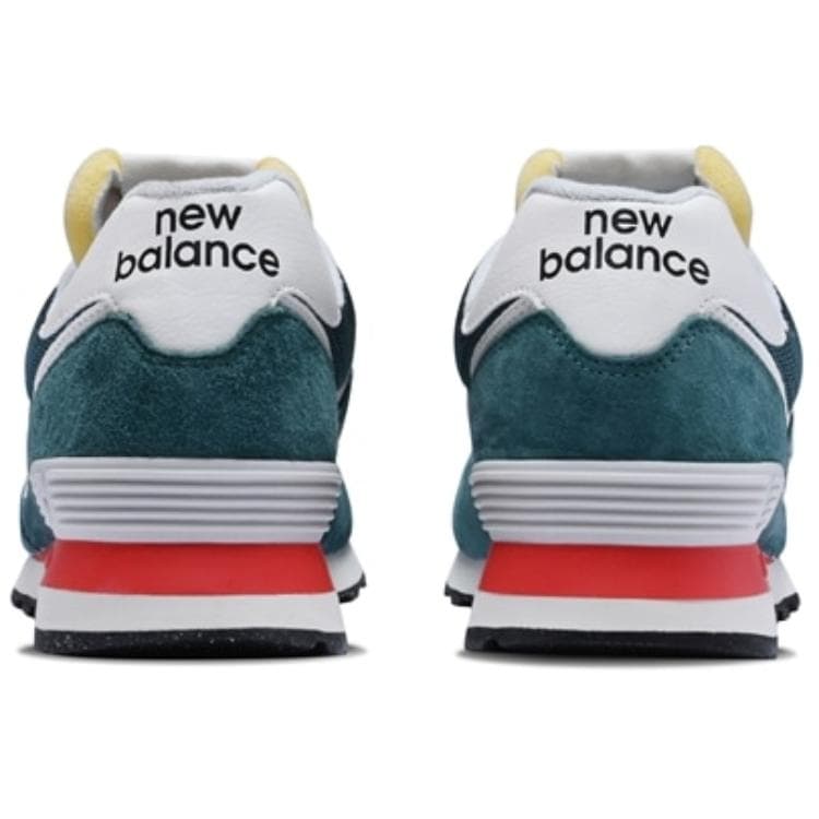 Кроссовки New Balance NB 574 Устойчивый к истиранию Низкий топ Повседневная обувь Унисекс Зеленый - изображение 5