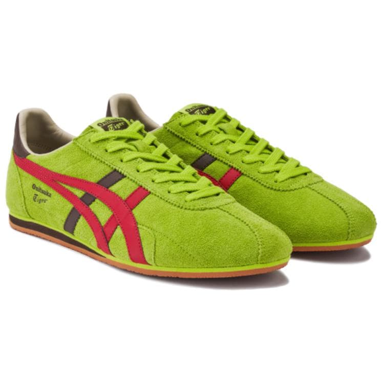 Кроссовки Onitsuka Tiger Runspark Спортивный ретро стиль устойчивый к истиранию низкий топ повседневная обувь унисекс фуксия - изображение 3