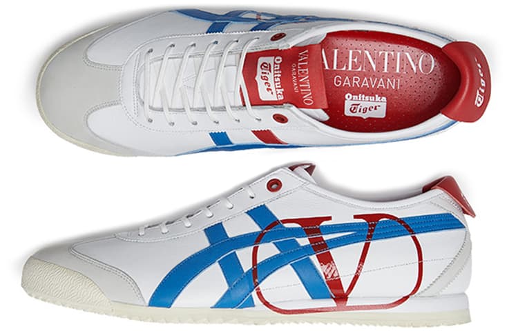 Кроссовки Valentino x Onitsuka Tiger Mexico 66 White Blue - изображение 6