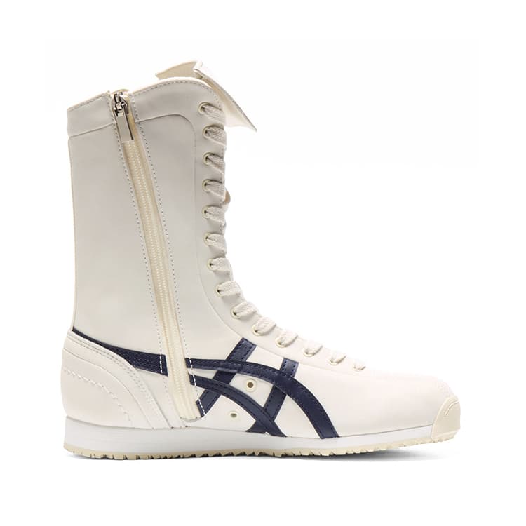 Кроссовки Onitsuka Tiger Mexico 66 BOXING High Топ Повседневная обувь Унисекс Белый и синий цвет - изображение 2