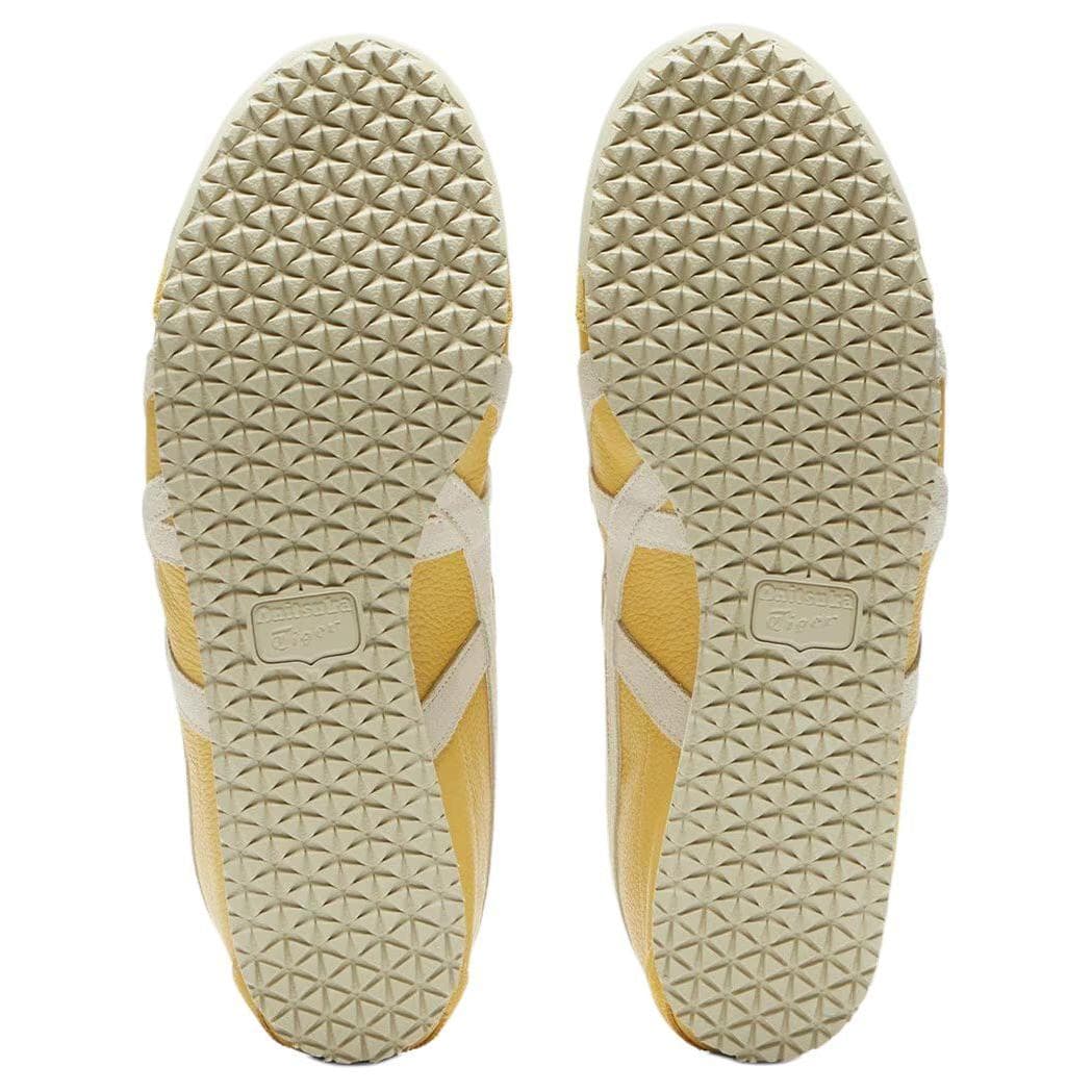 Кроссовки Onitsuka Tiger Mexico 66 Противоскользящая Устойчивая к истиранию Низкий Верх Повседневная Обувь Унисекс Бежевый Желтый - изображение 5