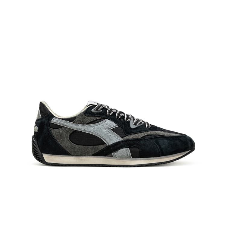 Кроссовки Diadora Equipe противоскользящие низкие повседневные мужские туфли черного цвета - изображение 2