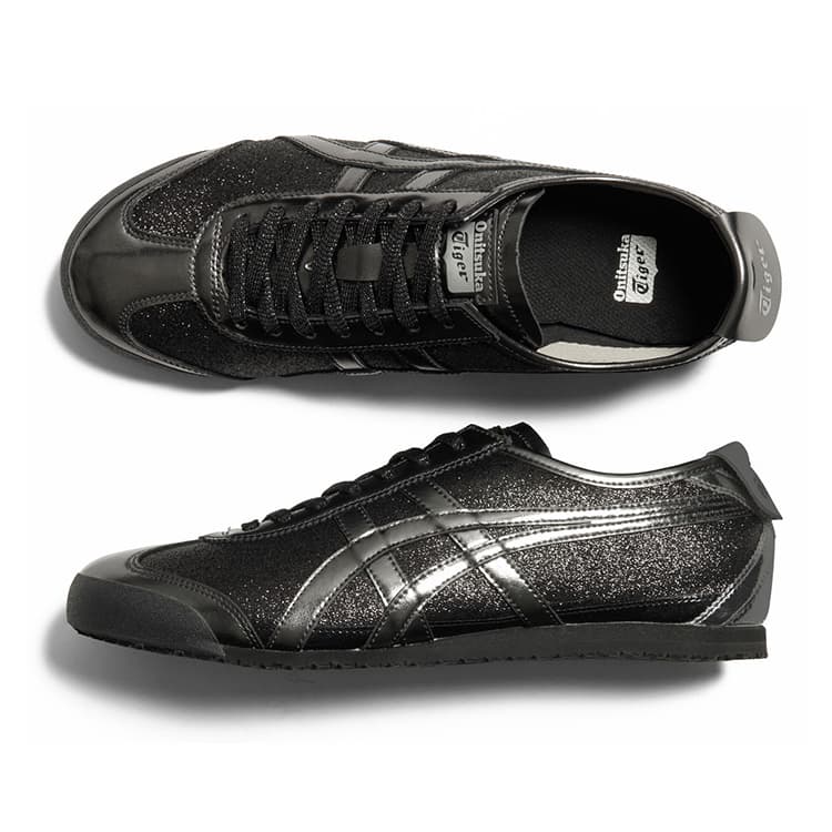 Кроссовки Onitsuka Tiger MEXICO 66 Low Топ Повседневная обувь Унисекс Черно-серый - изображение 5