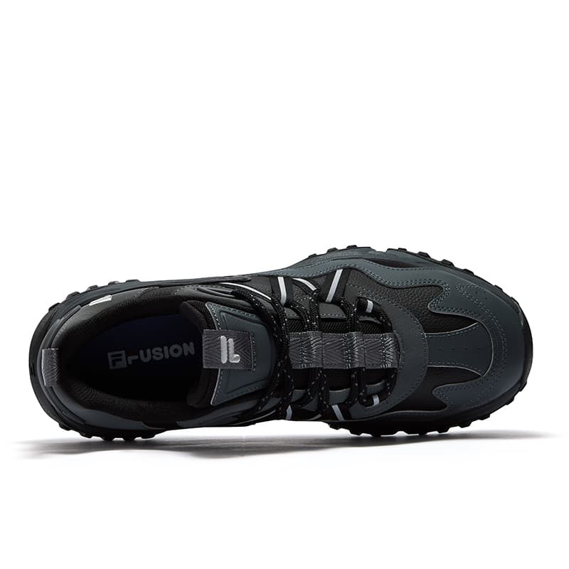 Кроссовки FILA FUSION FREEROAM Wander Shoes Повседневная обувь Мужская Черный Серый Замковая Осенне-Зимняя версия - изображение 3