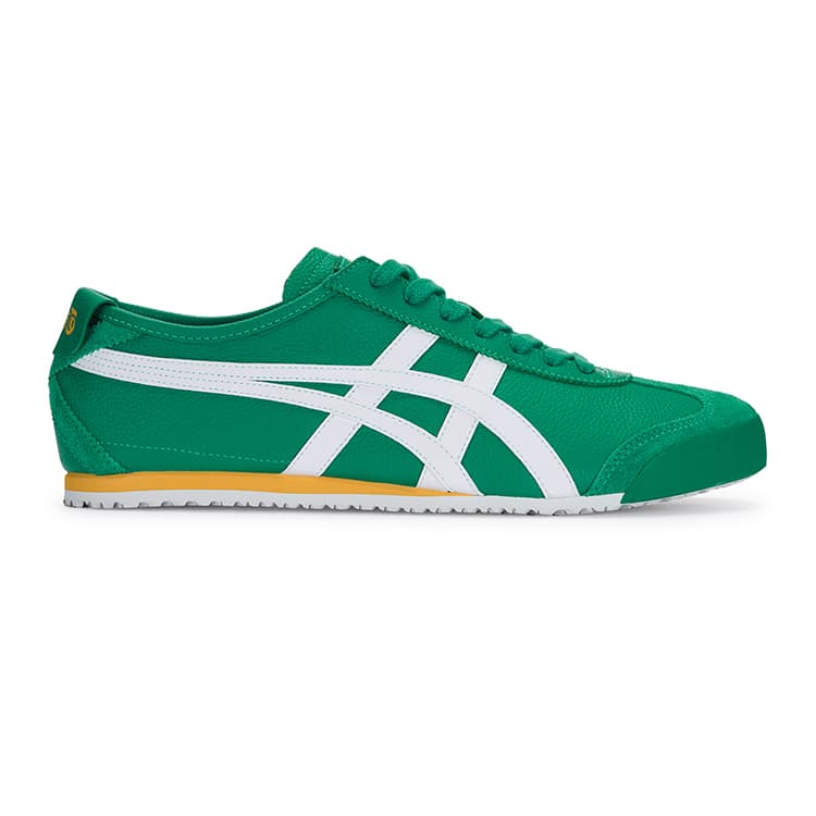 Кроссовки Onitsuka Tiger MEXICO 66 Противоскользящая и Дышащая Низкая Повседневная Обувь Унисекс Зеленая - изображение 2