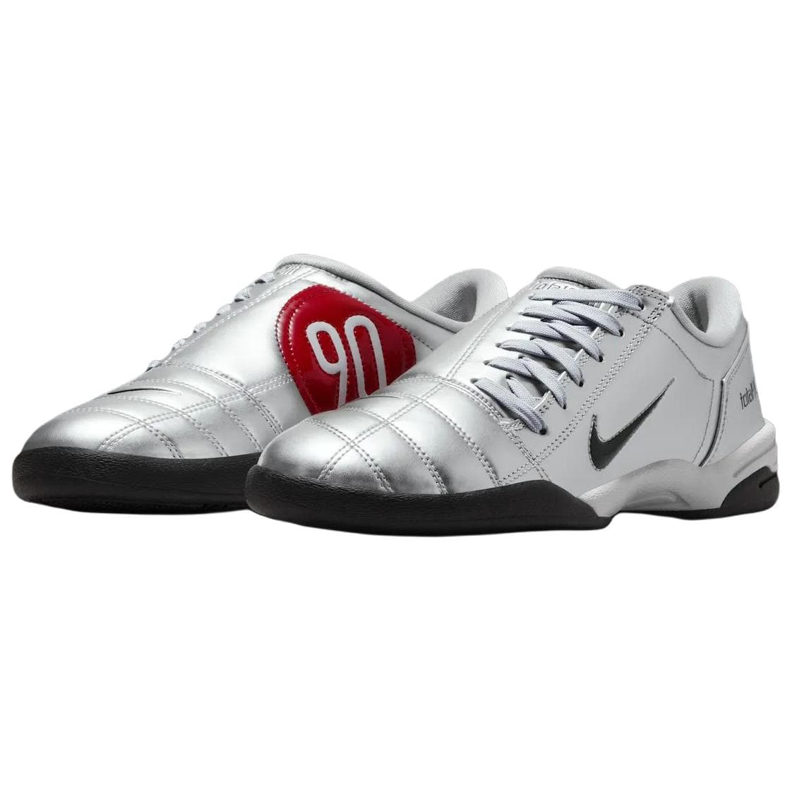 Кроссовки для футбола NIKE Total 90 III IC In Женские футбольные бутсы Серебряные - изображение 3