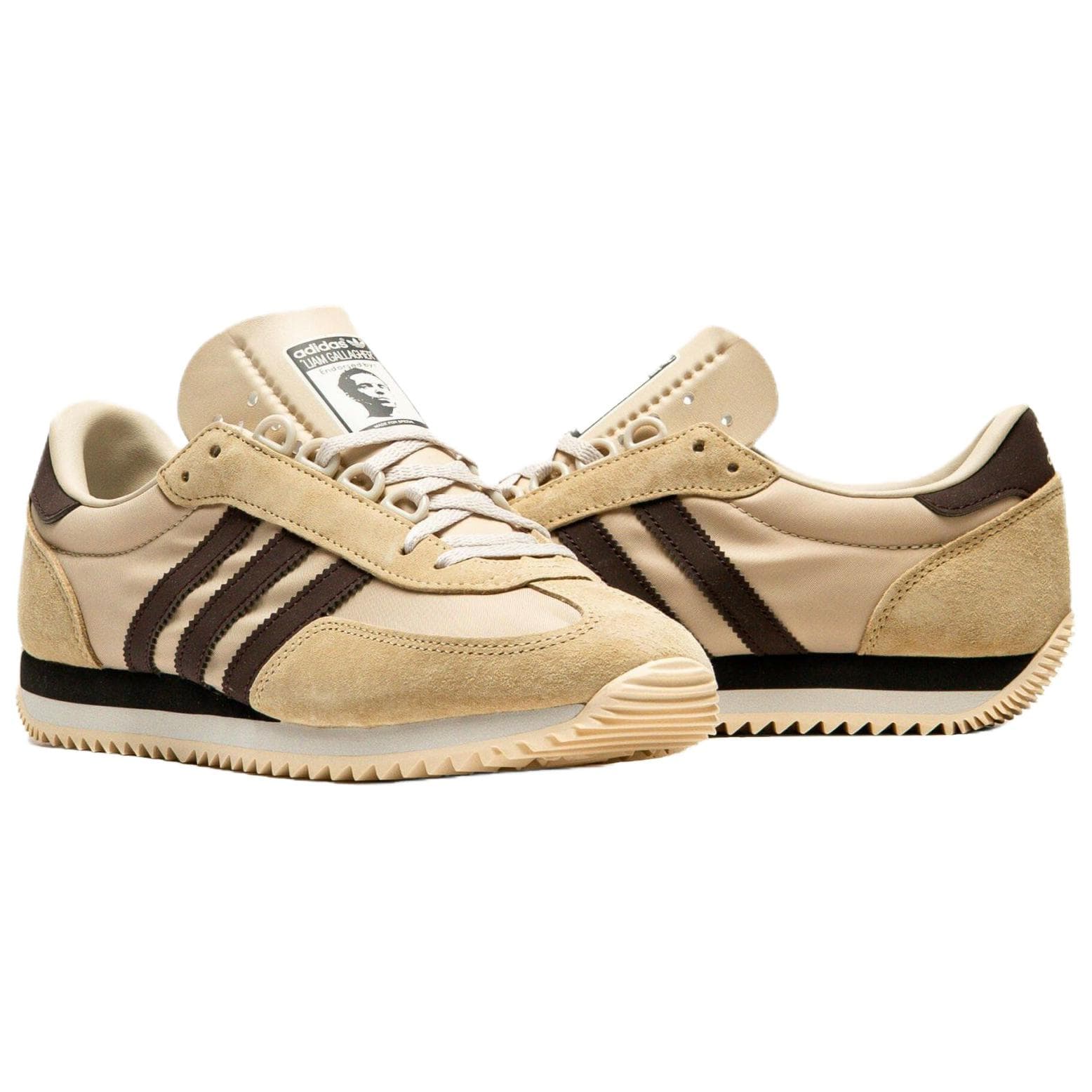 Кроссовки Adidas Originals x Liam Gallagher Achille SZPL Повседневная обувь Мужская Камень Хаки - изображение 4