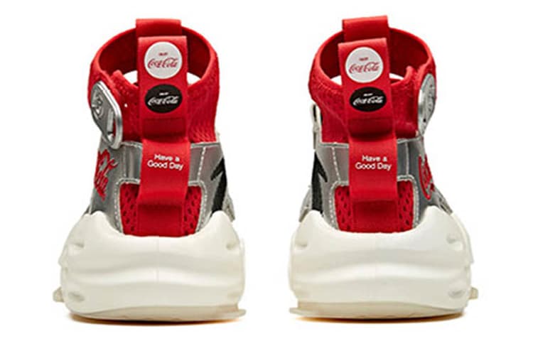 Кроссовки Coca-Cola x Anta High Top White Grey Red - изображение 4