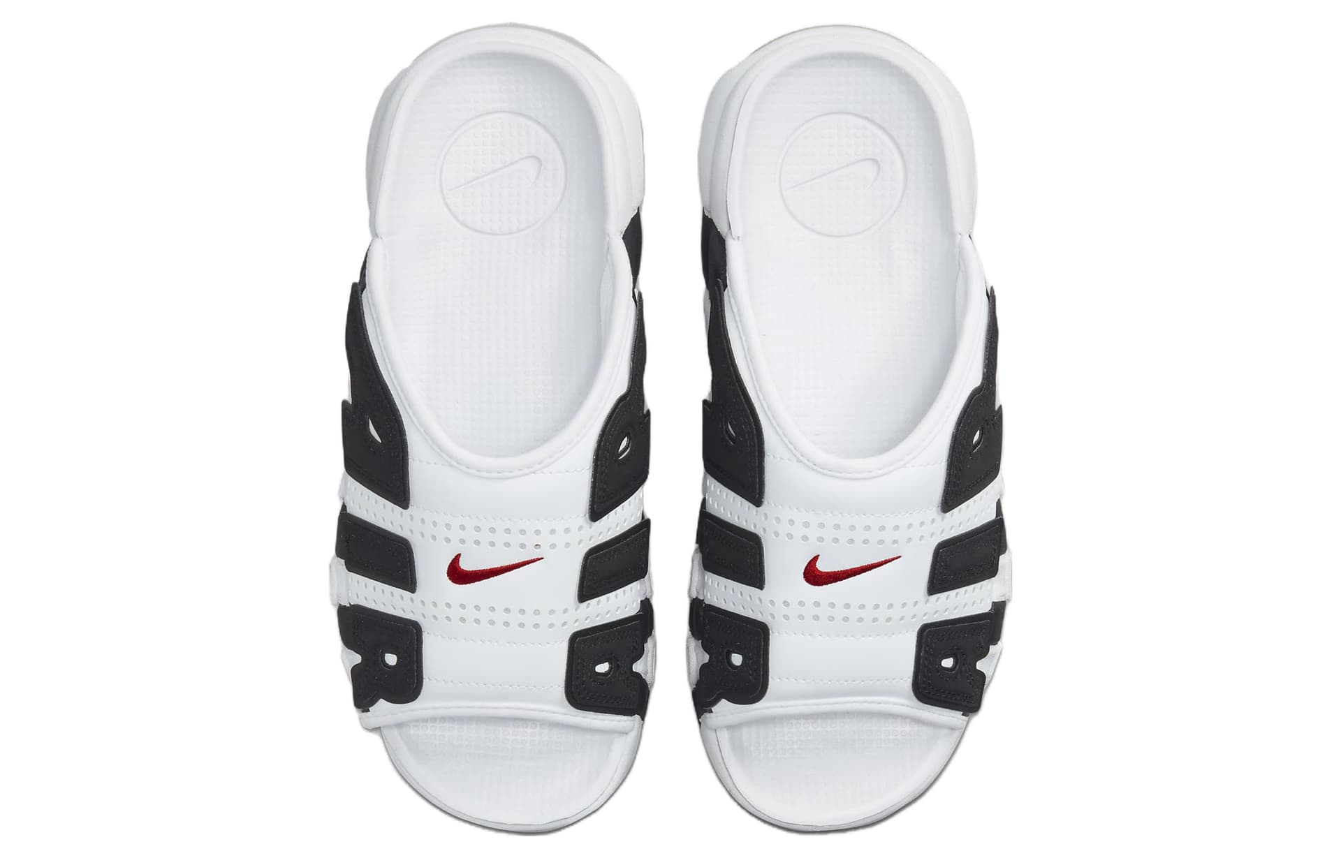 Сандалии Nike Air More Uptempo Slide Black White - изображение 3