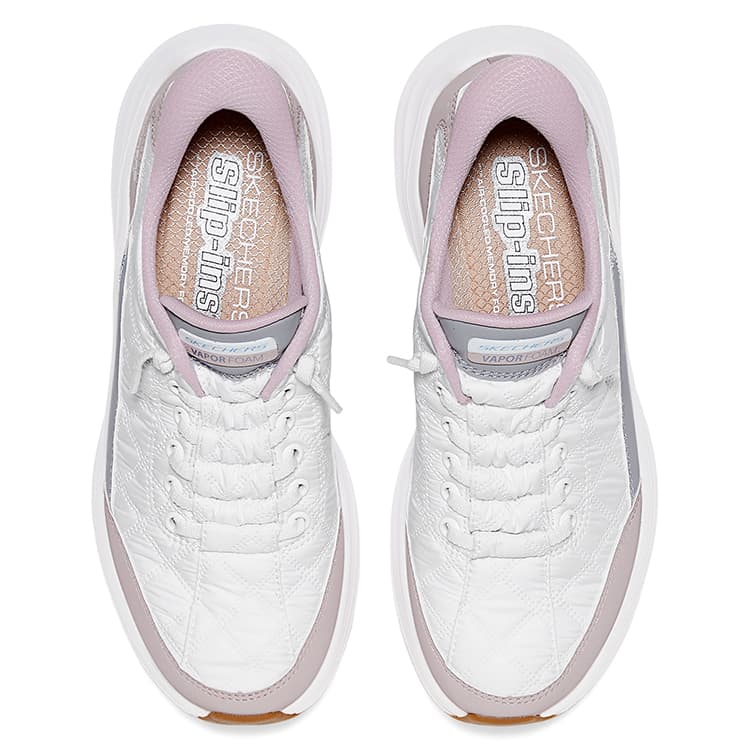 Кроссовки Skechers Классический Cloud Touch Обувь Low Топ Повседневная обувь Women's White Серый - изображение 4