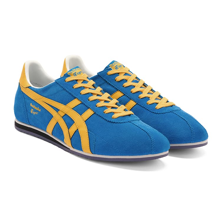 Кроссовки Onitsuka Tiger Runspark Low Casual Обувь Унисекс Синий Желтый - изображение 3