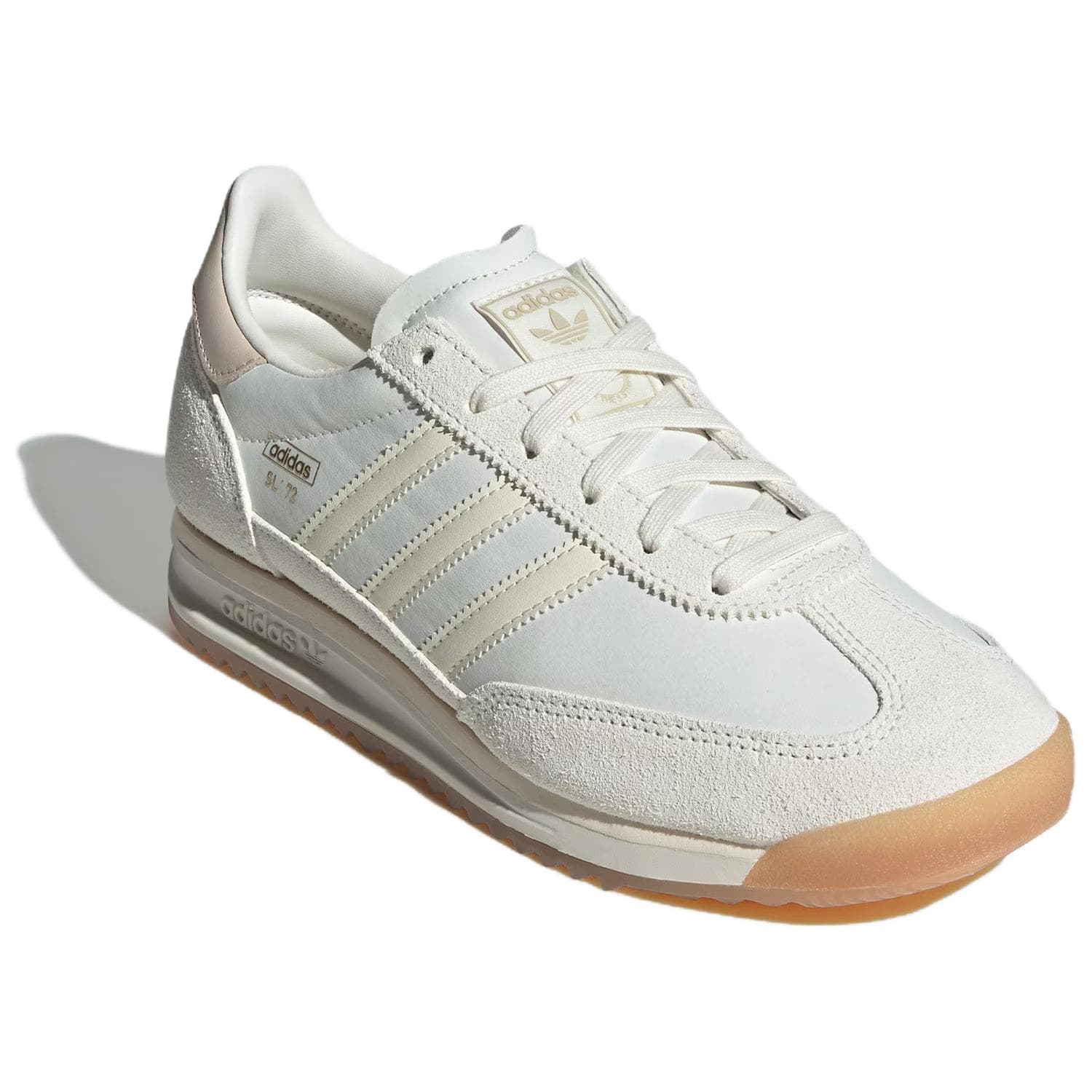 Кроссовки Adidas Originals SL 72 RS Противоскользящая Устойчивая к истиранию Низкий Топ Повседневная Обувь Женская Бежевая - изображение 3