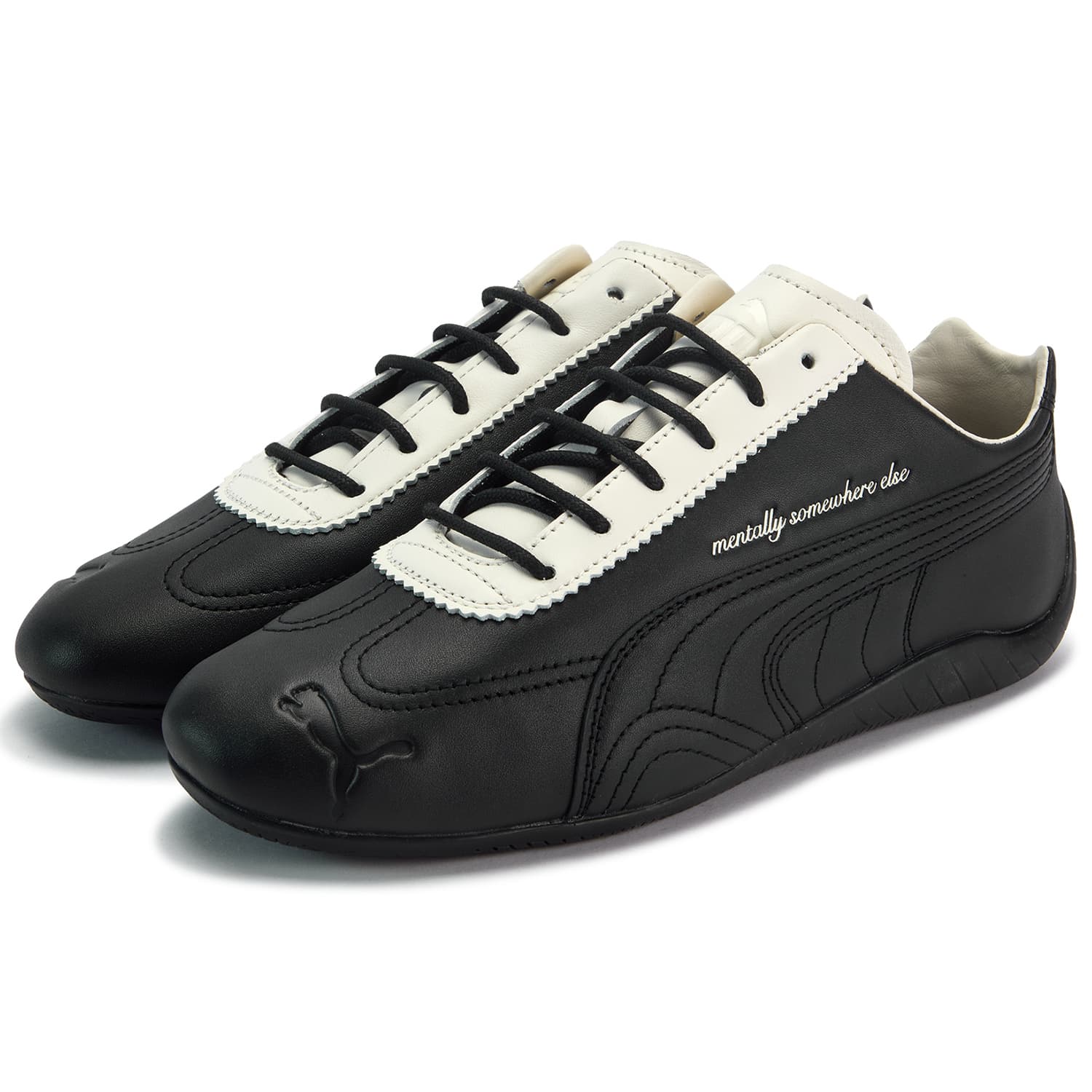 Кроссовки PUMA X Noafterno Speedcat Лицевая коровья кожа Низкий топ Повседневная обувь Унисекс Черный Белый - изображение 3