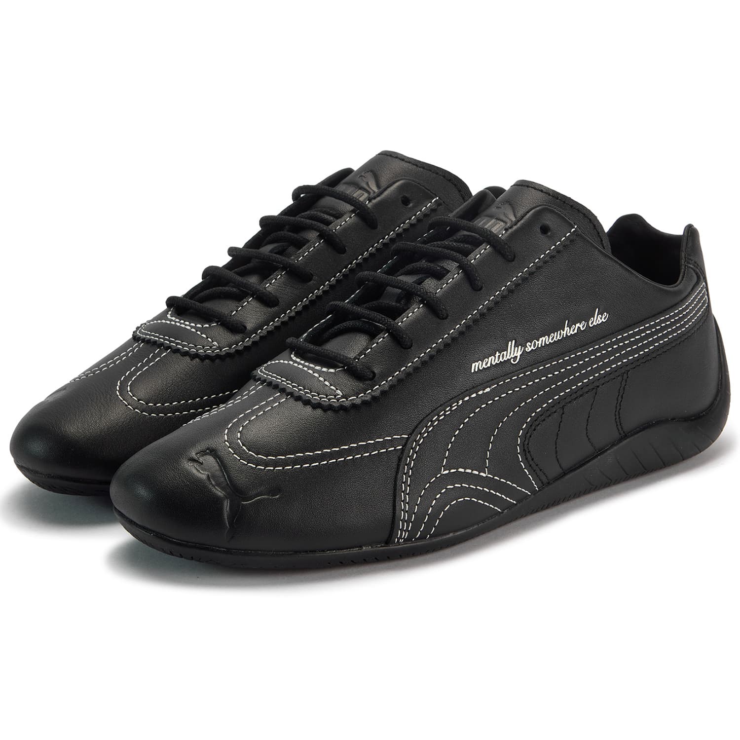 Кроссовки Noafterno X PUMA Speedcat Устойчивая к истиранию Низкая Повседневная Обувь Унисекс Черная - изображение 3