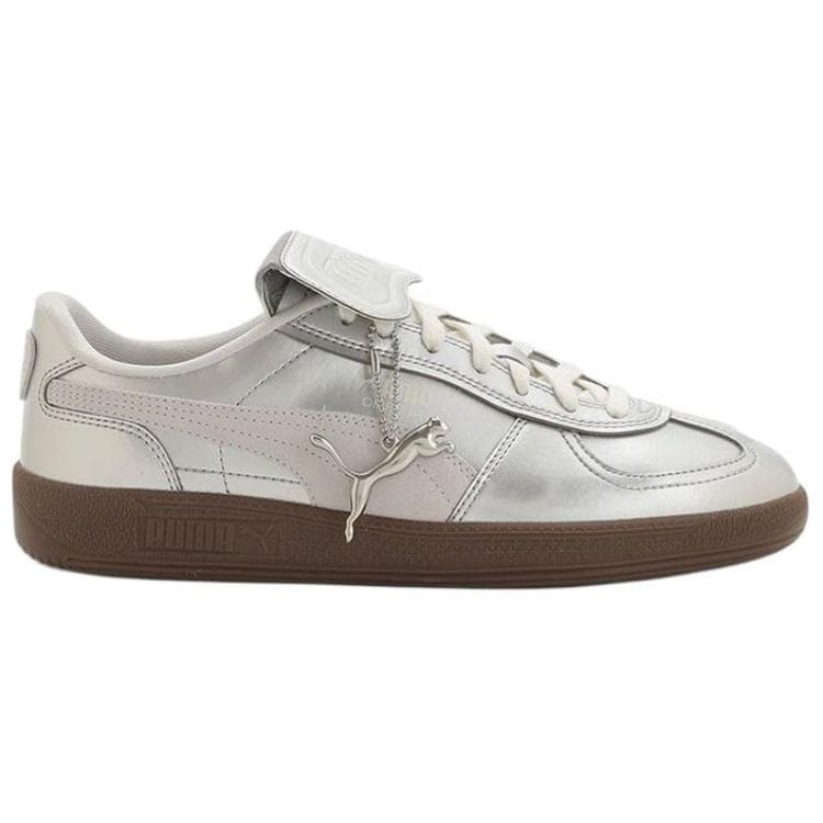 Кроссовки Emmi X PUMA Palermo PREMIUM Устойчивая к истиранию Низкая повседневная обувь для женщин Серебряного цвета - изображение 2