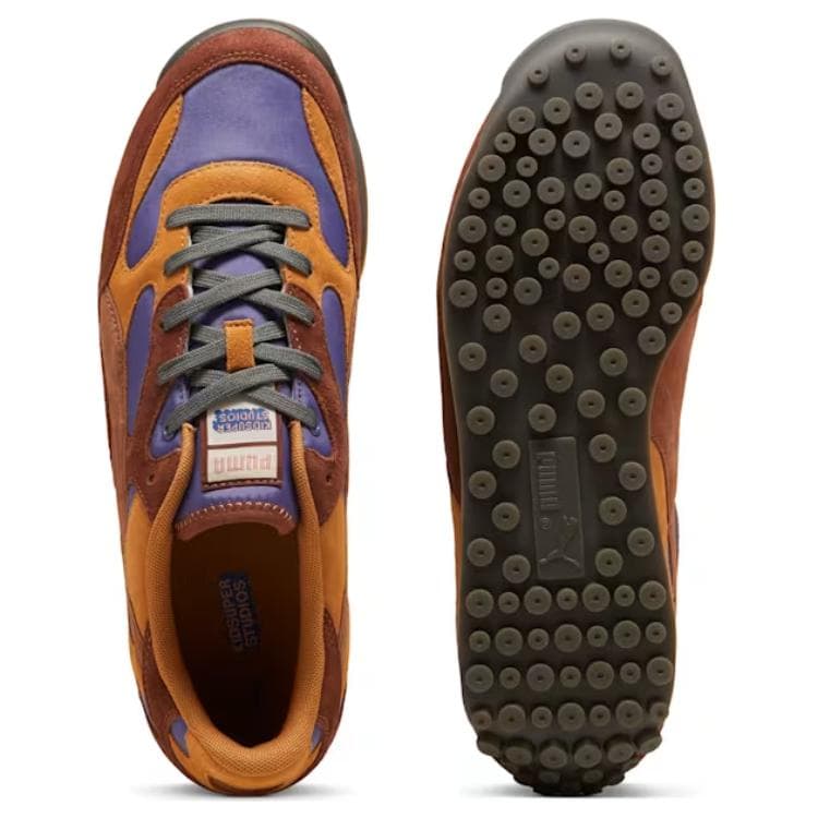 Кроссовки Puma x KidSuper Easy Rider Low Casual Shoes Унисекс Коричневый Фиолетовый - изображение 4