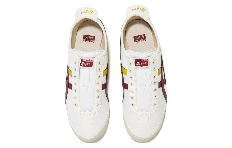 Кроссовки Onitsuka Tiger MEXICO 66 Текстиль Синтетическая кожа Амортизация Противоскользящий Устойчивый к истиранию Низкий верх - изображение 5