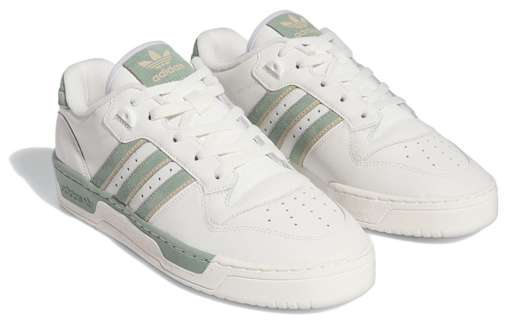 Кроссовки adidas Originals Rivalry Low White Green - изображение 3
