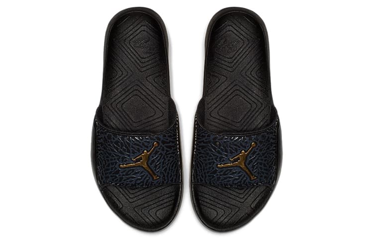 Сандалии Jordan Slides Black Gold - изображение 3