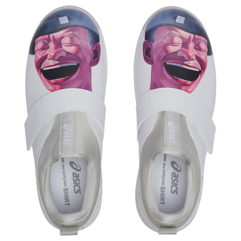 Кроссовки COMME DES GARCONS SHIRT x Asics Winjob White - изображение 4