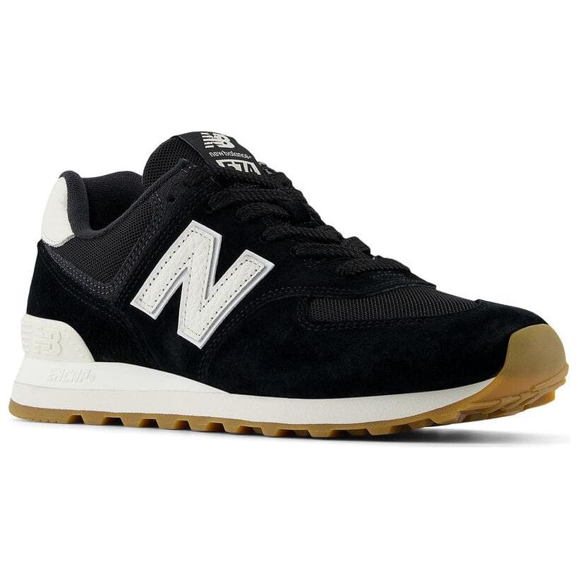 Кроссовки New Balance NB 574 Устойчивая к истиранию Низкая Повседневная Обувь Унисекс Черная - изображение 3