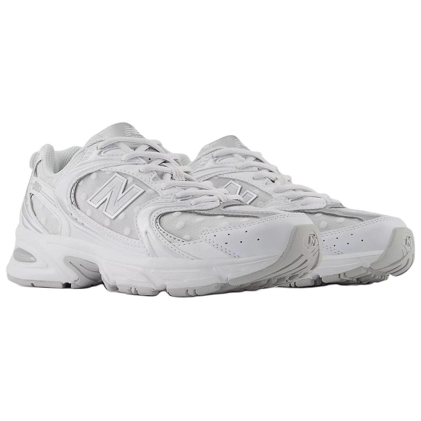 Кроссовки New Balance NB 530 Устойчивый к истиранию Низкий топ Повседневная обувь Унисекс Белый Серебряный - изображение 3