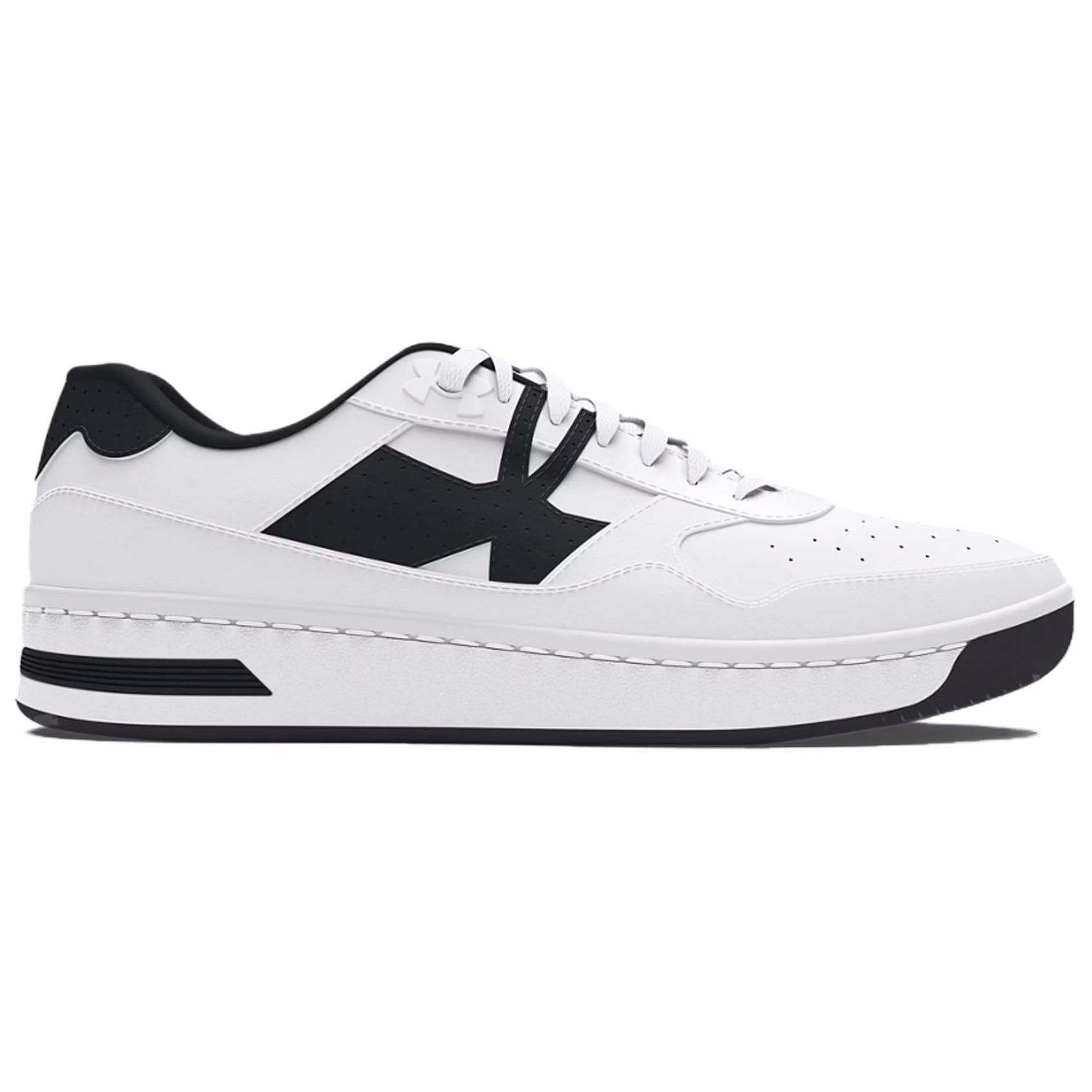Кроссовки Under Armour UA Court 96 Устойчивый к истиранию Низкий топ Повседневная обувь Мужская Белая - изображение 2