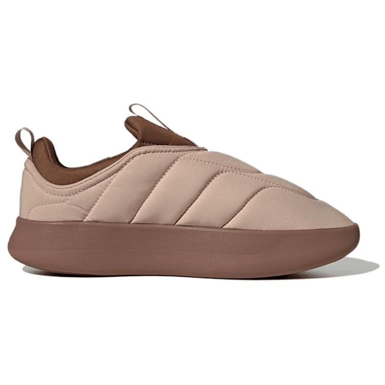 Кроссовки Adidas Adipuff Термическая Низкая Обувь Повседневная Унисекс Коричневая - изображение 2