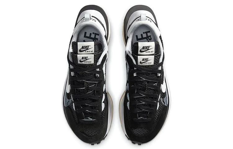 Кроссовки Sacai x Nike VaporWaffle Black White - изображение 4