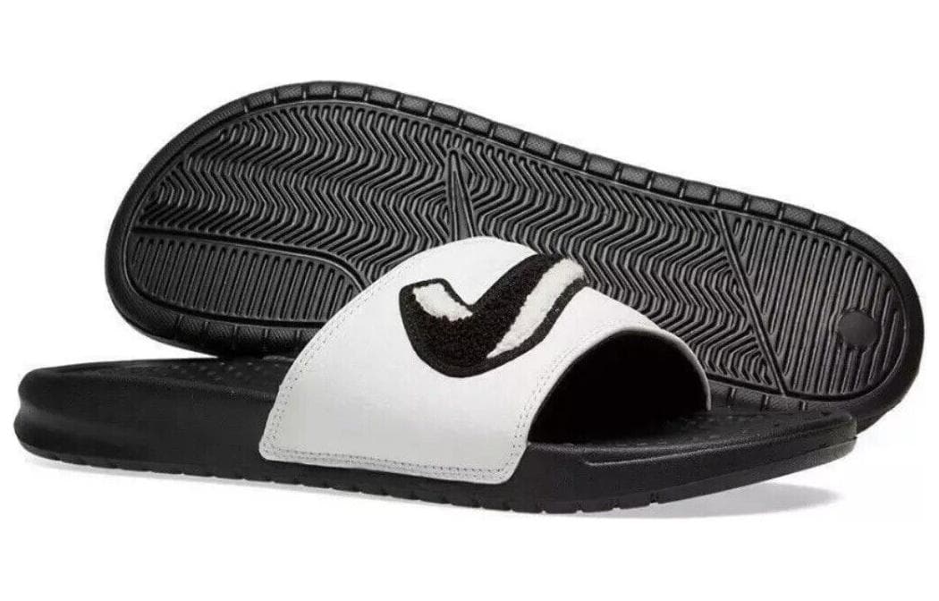 Сандалии Nike Just Do It Chenille Slides Black White - изображение 5