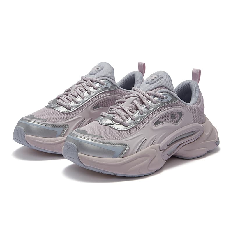 Кроссовки FILA FUSION FORCE Gravity Shoes визуально увеличивает рост Низкий топ Повседневная обувь Женская Фиолетовая Серый - изображение 2